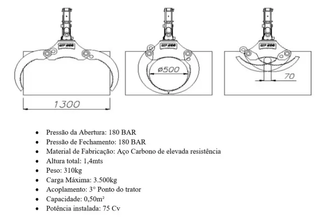 Especificações Técnicas do Mini Skidder para Trator